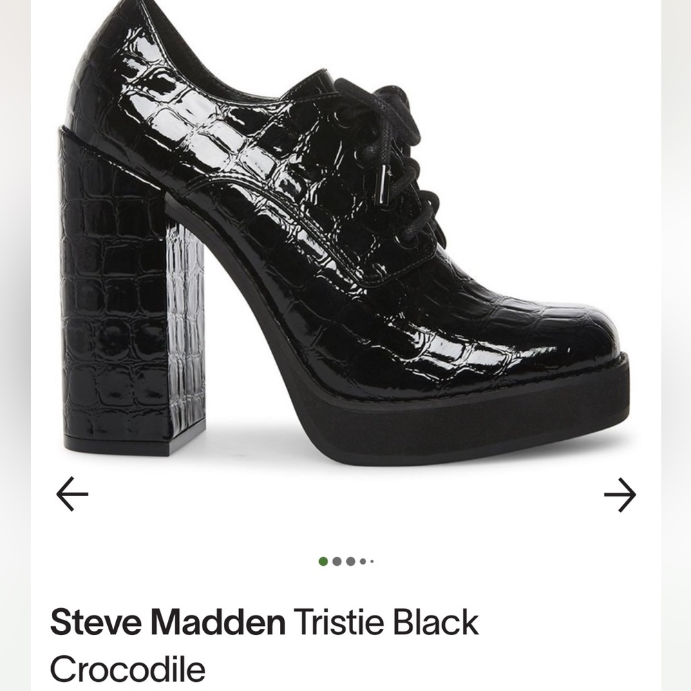 Steve Madden Tristie crocodile- black